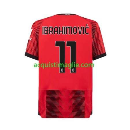 Divisa di Calcio AC Milan Zlatan Ibrahimovic 11 Prima 2023/2024
